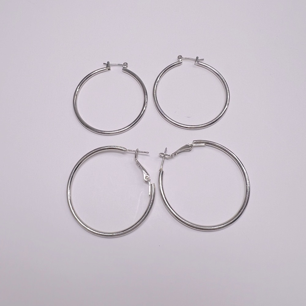 Silver Hoop earrings